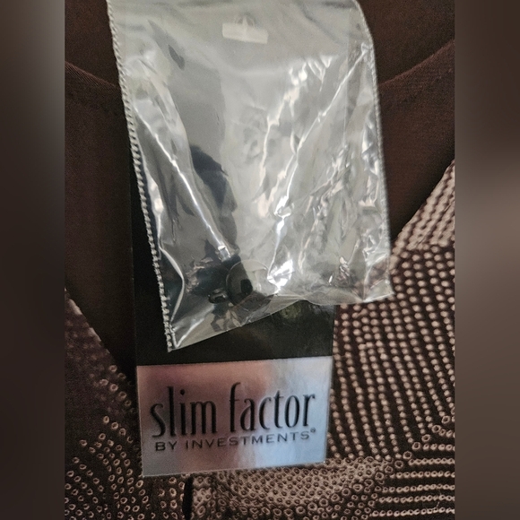 Slim Factor By Investments 2 Pc  Set SZ L Brown - Picture 8 of 8